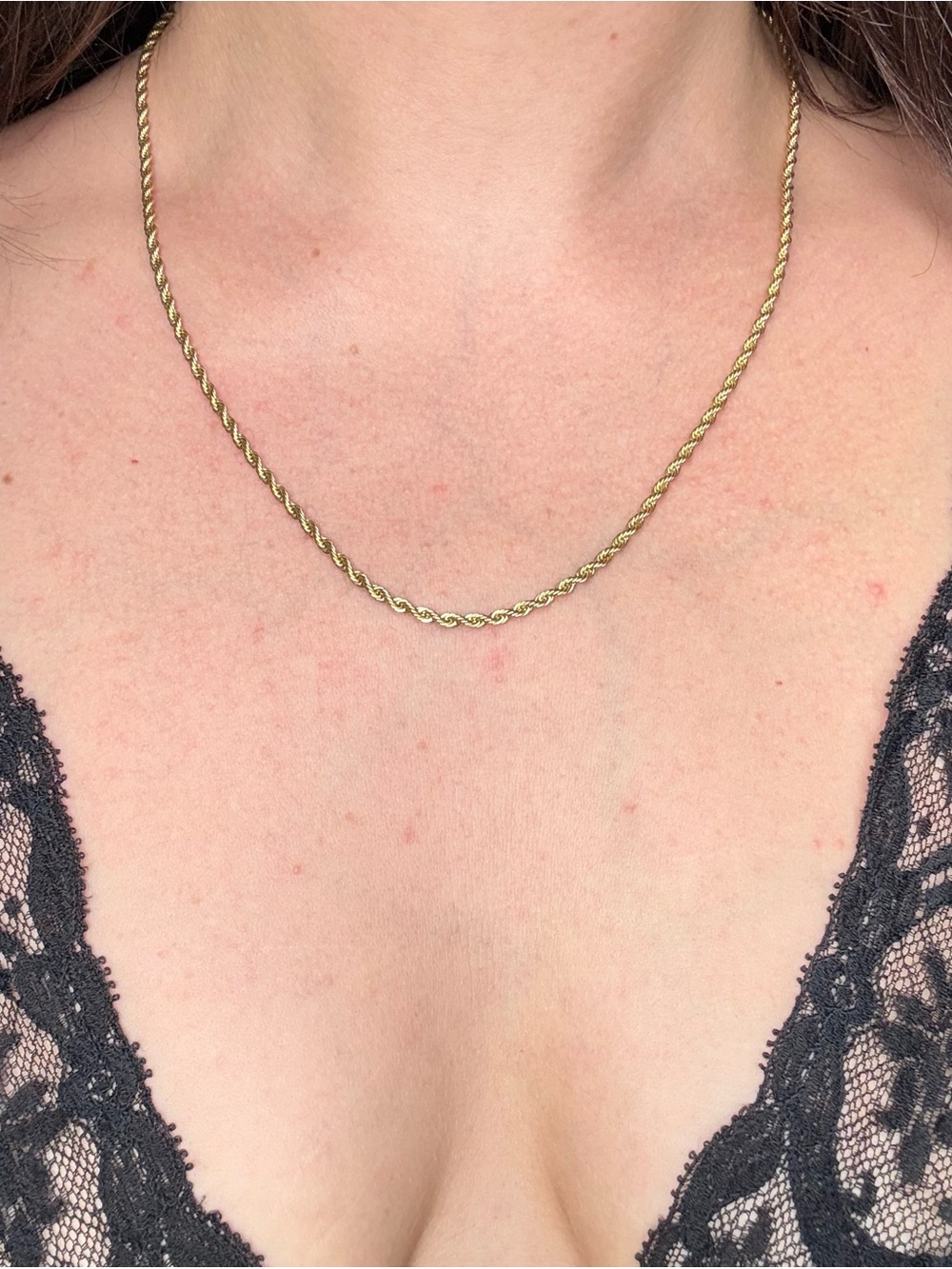 GLD's Rope Chain in Yellow Gold - 2mm - Picture 4 of 5
